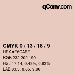 Color code: CMYK 0 / 13 / 18 / 9 | qconv.com