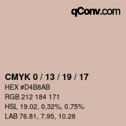 Color code: CMYK 0 / 13 / 19 / 17 | qconv.com