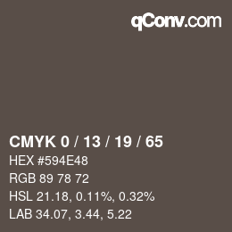 Color code: CMYK 0 / 13 / 19 / 65 | qconv.com