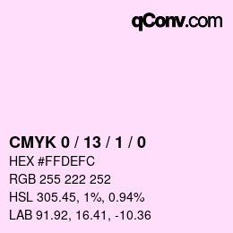 Color code: CMYK 0 / 13 / 1 / 0 | qconv.com