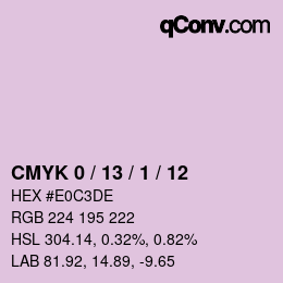 Color code: CMYK 0 / 13 / 1 / 12 | qconv.com