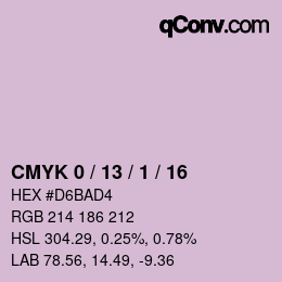 カラーコード: CMYK 0 / 13 / 1 / 16 | qconv.com