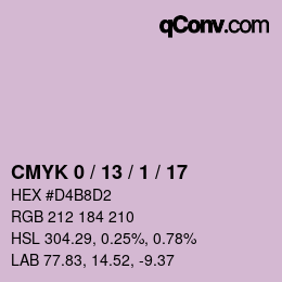 カラーコード: CMYK 0 / 13 / 1 / 17 | qconv.com