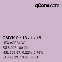 Color code: CMYK 0 / 13 / 1 / 19 | qconv.com