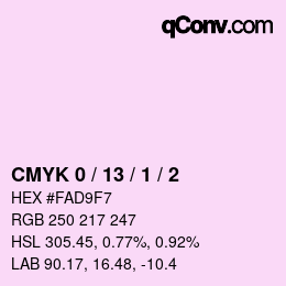 Color code: CMYK 0 / 13 / 1 / 2 | qconv.com