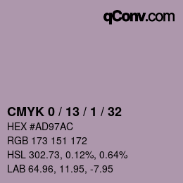 Color code: CMYK 0 / 13 / 1 / 32 | qconv.com