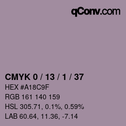 Color code: CMYK 0 / 13 / 1 / 37 | qconv.com