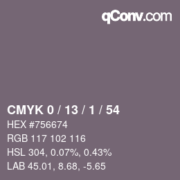 Color code: CMYK 0 / 13 / 1 / 54 | qconv.com