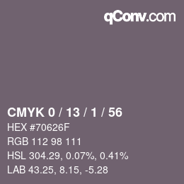 颜色代码: CMYK 0 / 13 / 1 / 56 | qconv.com