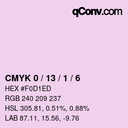 Color code: CMYK 0 / 13 / 1 / 6 | qconv.com