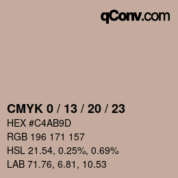 Color code: CMYK 0 / 13 / 20 / 23 | qconv.com