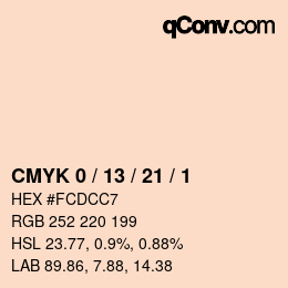 颜色代码: CMYK 0 / 13 / 21 / 1 | qconv.com