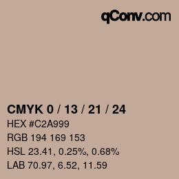 Color code: CMYK 0 / 13 / 21 / 24 | qconv.com