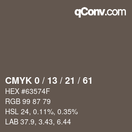 Color code: CMYK 0 / 13 / 21 / 61 | qconv.com