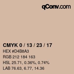 颜色代码: CMYK 0 / 13 / 23 / 17 | qconv.com