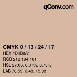 Color code: CMYK 0 / 13 / 24 / 17 | qconv.com