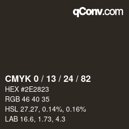 颜色代码: CMYK 0 / 13 / 24 / 82 | qconv.com
