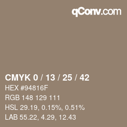 Color code: CMYK 0 / 13 / 25 / 42 | qconv.com