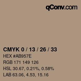 颜色代码: CMYK 0 / 13 / 26 / 33 | qconv.com
