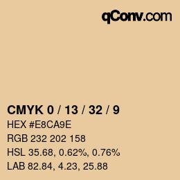 Color code: CMYK 0 / 13 / 32 / 9 | qconv.com