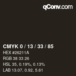 Color code: CMYK 0 / 13 / 33 / 85 | qconv.com