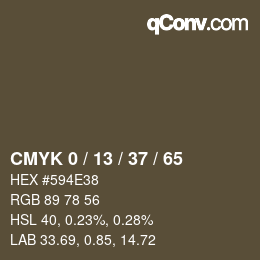 Color code: CMYK 0 / 13 / 37 / 65 | qconv.com