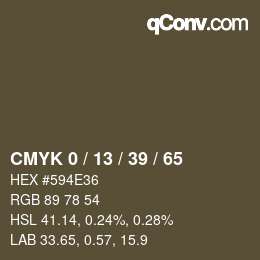 Color code: CMYK 0 / 13 / 39 / 65 | qconv.com