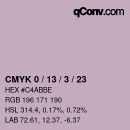 Color code: CMYK 0 / 13 / 3 / 23 | qconv.com