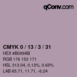 颜色代码: CMYK 0 / 13 / 3 / 31 | qconv.com