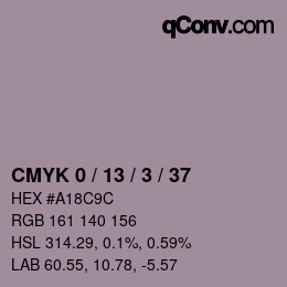 Color code: CMYK 0 / 13 / 3 / 37 | qconv.com
