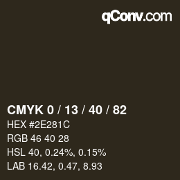 Color code: CMYK 0 / 13 / 40 / 82 | qconv.com