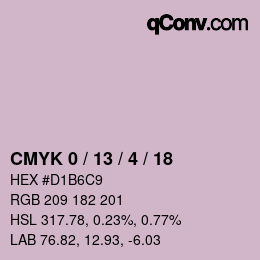 Color code: CMYK 0 / 13 / 4 / 18 | qconv.com