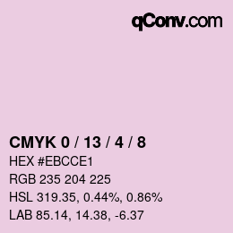 Color code: CMYK 0 / 13 / 4 / 8 | qconv.com