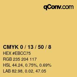Color code: CMYK 0 / 13 / 50 / 8 | qconv.com
