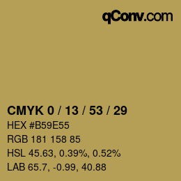 Color code: CMYK 0 / 13 / 53 / 29 | qconv.com