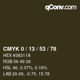 Color code: CMYK 0 / 13 / 53 / 78 | qconv.com
