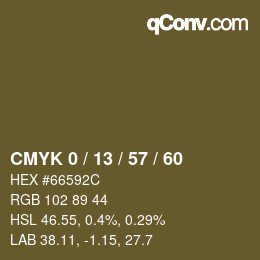 Color code: CMYK 0 / 13 / 57 / 60 | qconv.com
