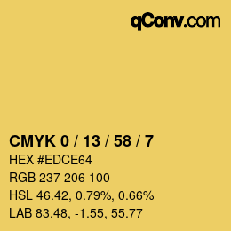 Color code: CMYK 0 / 13 / 58 / 7 | qconv.com