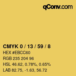 Color code: CMYK 0 / 13 / 59 / 8 | qconv.com