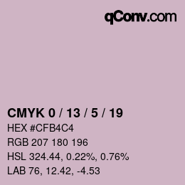 Color code: CMYK 0 / 13 / 5 / 19 | qconv.com