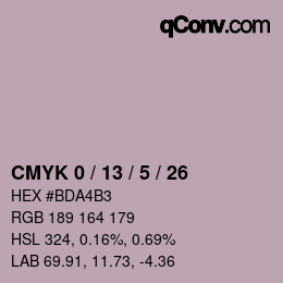 Color code: CMYK 0 / 13 / 5 / 26 | qconv.com