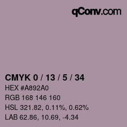 Color code: CMYK 0 / 13 / 5 / 34 | qconv.com