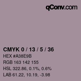 カラーコード: CMYK 0 / 13 / 5 / 36 | qconv.com