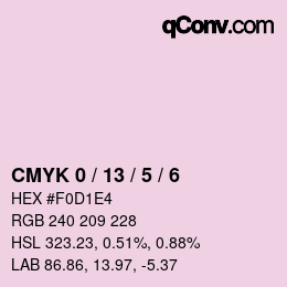 Color code: CMYK 0 / 13 / 5 / 6 | qconv.com