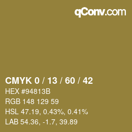 Color code: CMYK 0 / 13 / 60 / 42 | qconv.com
