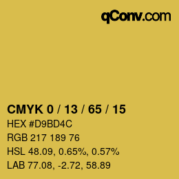 Color code: CMYK 0 / 13 / 65 / 15 | qconv.com