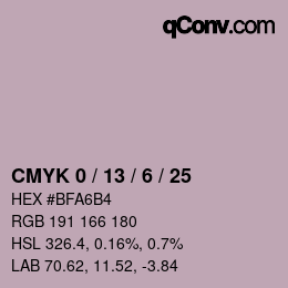 Color code: CMYK 0 / 13 / 6 / 25 | qconv.com