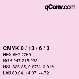 Color code: CMYK 0 / 13 / 6 / 3 | qconv.com