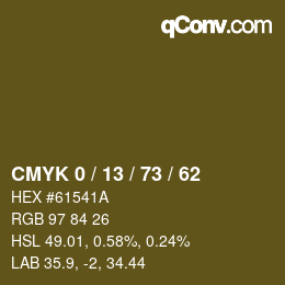 Color code: CMYK 0 / 13 / 73 / 62 | qconv.com