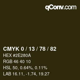 Color code: CMYK 0 / 13 / 78 / 82 | qconv.com